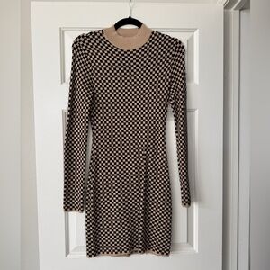 A&F Checkered Sweater Dress